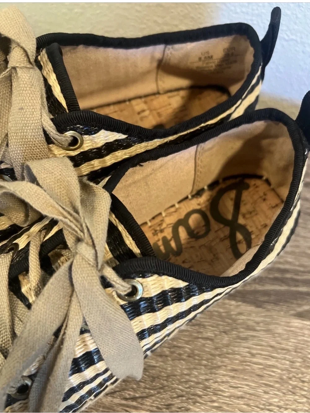 Sam Edelman Celina Platform Lace-up Espadrille Sneaker Shoes women’s size 8.5